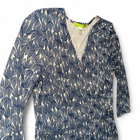 Sigrid Olsen Block Print Midi  Dress - Picture 2 of 8